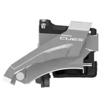 Перемикач передній FD-U4000-L, CUES, 2X9-10, LOW CLAMP, TOP-SWING, 34.9MM хомут (з адаптером під 31.8 та 28.6мм), макс. 36/40зуб.