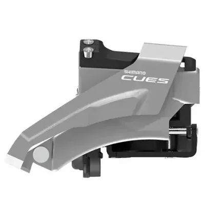Перемикач передній FD-U4000-L, CUES, 2X9-10, LOW CLAMP, TOP-SWING, 34.9MM хомут (з адаптером під 31.8 та 28.6мм), макс. 36/40зуб.