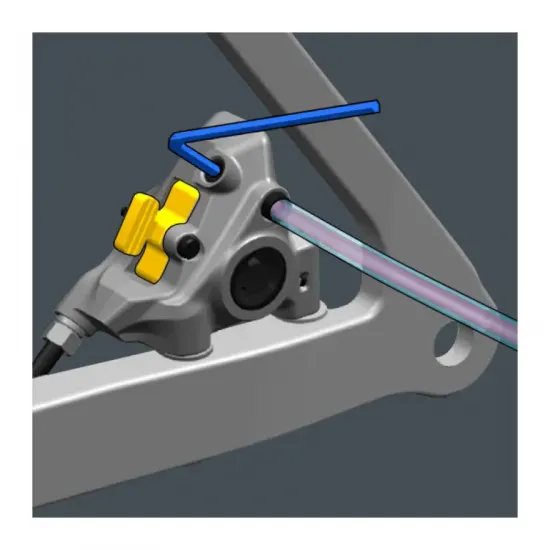 Гальмо гідравл диск для шосе R8170 Ultegra Di2, заднє (права ручка, каліпер, гідроліния 1700мм)