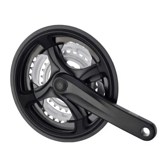 Комплект шатунов PROWHEEL TY-CM99, 170mm, 28/38/48T, защита цепи, звезды сталь, под квадрат, black