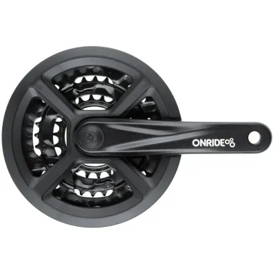 Шатуни ONRIDE TS-CU05 під квадрат, 170мм, 22-32-44T на 9 швидкостей, чорні