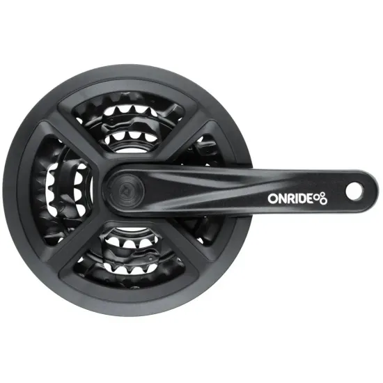 Шатуны ONRIDE TS-CU05 под квадрат, 170мм, 22-32-44T на 9 скоростей, черные