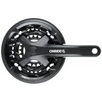 Шатуни ONRIDE MPE-301P під квадрат, 170мм, 22-32-42T на 8 швидкостей, чорні