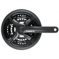 Шатуны ONRIDE TY-CM99 под квадрат, 170мм, 28-38-48T на 8/7/6 скоростей, черные
