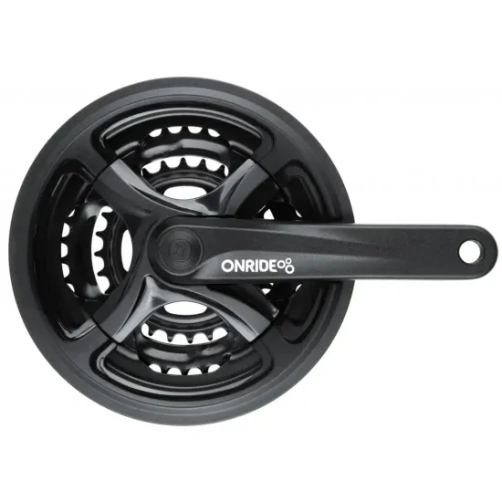 Шатуны ONRIDE TY-CM99 под квадрат, 170мм, 28-38-48T на 8/7/6 скоростей, черные