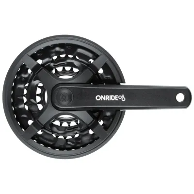 Шатуни ONRIDE TC-CY03 під квадрат, 170мм, 22-32-42T на 8/7/6 швидкостей, чорні