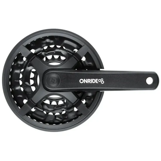 Шатуни ONRIDE TC-CY03 під квадрат, 170мм, 22-32-42T на 8/7/6 швидкостей, чорні