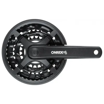 Шатуны ONRIDE TC-CY03 под квадрат, 175мм, 22-32-42T на 8/7/6 скоростей, черные