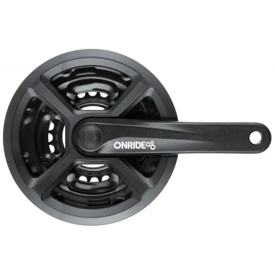 Шатуны ONRIDE TA-CM05 под квадрат, 170мм, 24-34-42T на 8/7/6 скоростей, черные