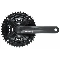 Шатуни ONRIDE TA-CM60 під квадрат, 170мм, 24-34-42T на 8/7/6 швидкостей, чорні
