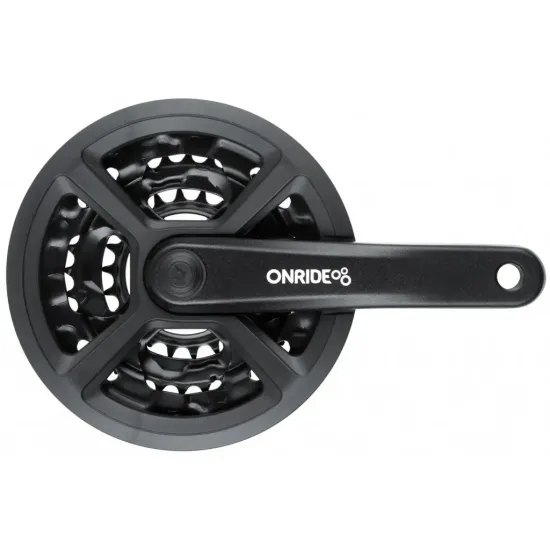 Шатуны ONRIDE TC-CQ05 под квадрат, 170мм, 22-32-42T на 8/7/6 скоростей, черные