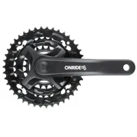 Шатуни ONRIDE TC-CQ10 під квадрат, 170мм, 22-32-42T на 8/7/6 швидкостей, чорні