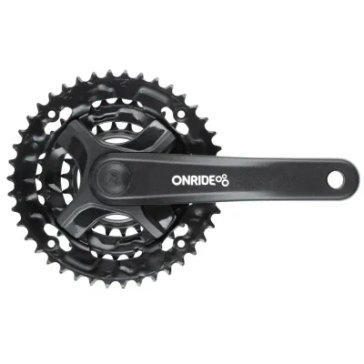 Шатуни ONRIDE TC-CQ10 під квадрат, 170мм, 22-32-42T на 8/7/6 швидкостей, чорні