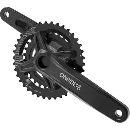 Шатуни ONRIDE Duet Pro 1210, під Hollowtech, 170 мм, 26-36Т BCD: 104/64 мм, на 12/11 шв., чорний