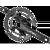 Шатуны ONRIDE Duet Pro 1110, под Hollowtech, 170 мм, 32-48Т BCD: 110/80 мм, на 11/10 шв., черный