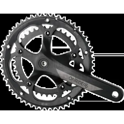 Шатуны ONRIDE Duet 1010, под квадрат, 170 мм, 39-53Т BCD: 130 мм, на 10/9 шв., черный