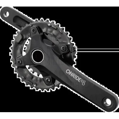 Шатуны ONRIDE Duet Pro 1010, под Hollowtech, 170 мм, 24-38Т BCD: 104/64 мм, на 10/9 шв., черный