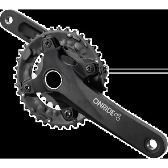 Шатуны ONRIDE Duet Pro 1010, под Hollowtech, 170 мм, 24-38Т BCD: 104/64 мм, на 10/9 шв., черный