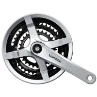 Шатуни FC-TY501, 170мм, 48X38X28, 6/7/8-шв, захист зірок, сірі Шатуни FC-TY501, 170мм, 48X38X28, 6/7/8-шв, захист зірок, сірі