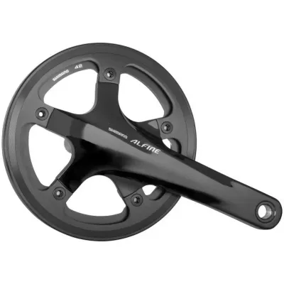 Шатуни FC-S501 ALFINE, інтегрована вісь, 170мм, 42Т/подв.захист зірки, з компонент. каретки