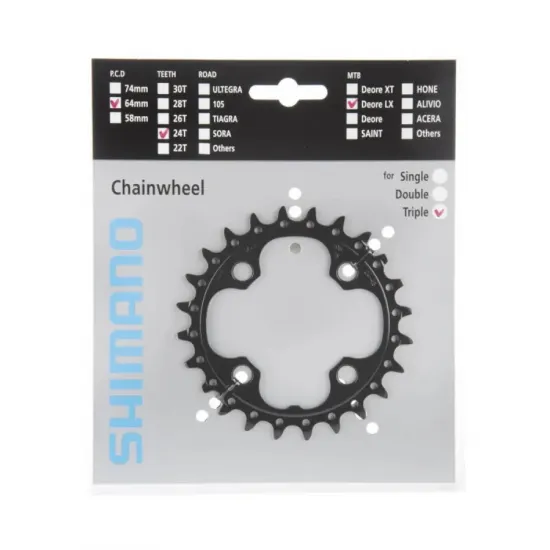 Зірка шатунів FC-M660-10, 24зуб. АЕ, 10-зв