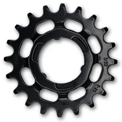 Зірка задня KMC Shimano Narrow 20T чорна 3/32