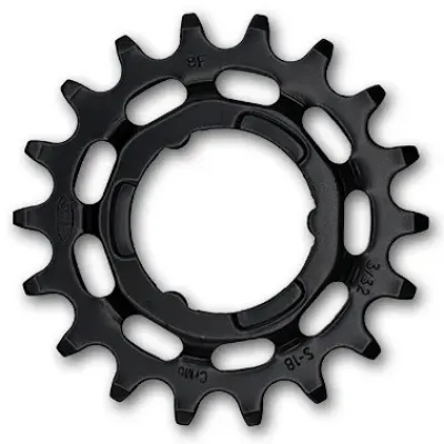 Зірка задня KMC Shimano Narrow 18T чорна 3/32