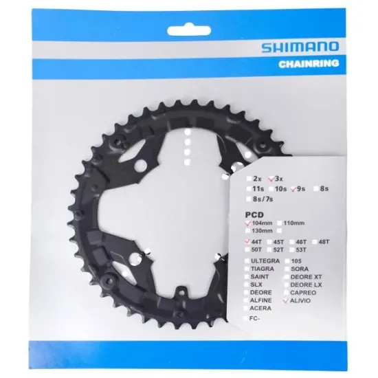 Зірка шатунів FC-T4010 ALIVIO, 44зуб. 9-швидк 104мм