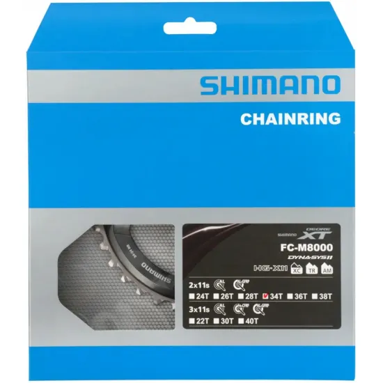 Зірка шатунів FC-M8000 DEORE XT 34 зуб.-BB для 34-24T