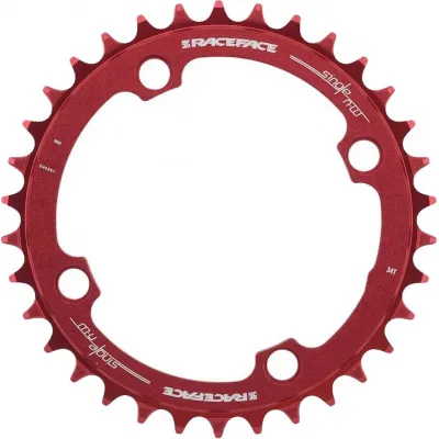 Зірка RaceFace CHAINRING,NARROW WIDE,104X30,RED,10-12S