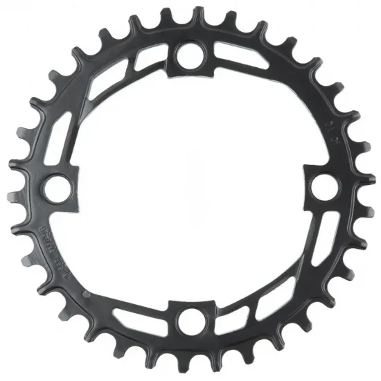 Зірка передня ONRIDE Solo 10, 34Т, BCD: 104 мм, сталь, чорний