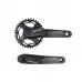Шатун алюміній L170мм 34T під квадрат чорний HX HX-A024