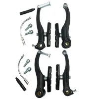 Гальма KW V-brake, комплект 2 шт, посилені, чорного кольору 25017