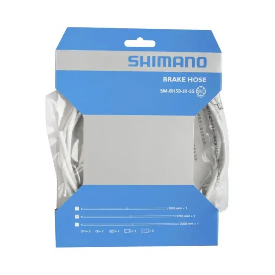 Гідролінія SM-BH59 для диск гальм, 1700мм з комплектом з'єднання, біла