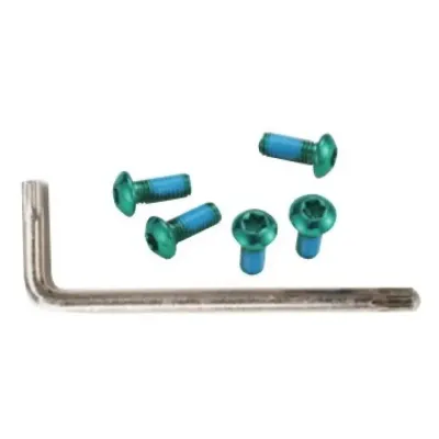 Гвинты Alligator для крепления ротора Torx зеленые 6 шт + ключ