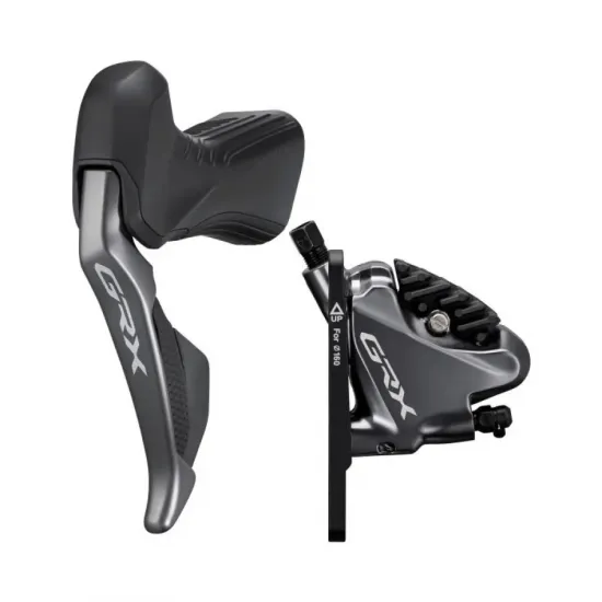 Гальмо гідравл диск RX815 GRX Di2, переднє (ліва гальм.ручка/шифтер ST-RX815 2-швидк, BR-RX810, гідроліния 1000мм)