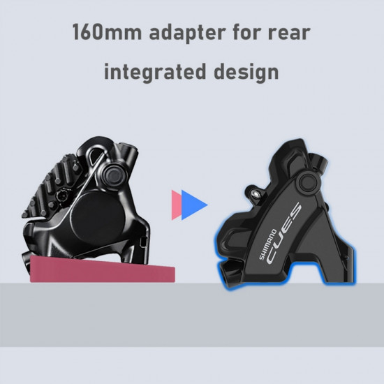 Каліпер гідравл диск гальм задній BR-U6030, CUES, FLAT MOUNT, колодка B05S полімер.
