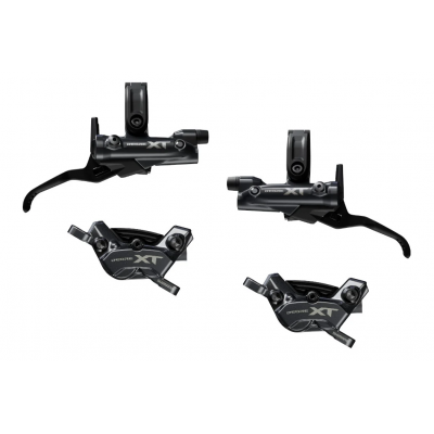 Гальмо гидравл. дисковое M8220 DEORE XT перед + зад (4-поршневой калiper, J-kit гидролинии 1000 и 1700мм)