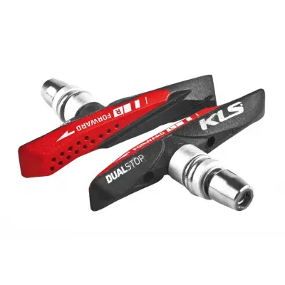 Колодки гальмівні KLS Dualstop V-02 для V-Brake пара Колодки гальмівні KLS Dualstop V-02 для V-Brake пара
