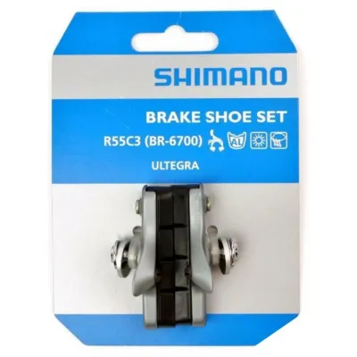 Гальмівні колодки шосейних гальм R55C3 Ultegra, срібл. Гальмівні колодки шосейних гальм R55C3 Ultegra, срібл.