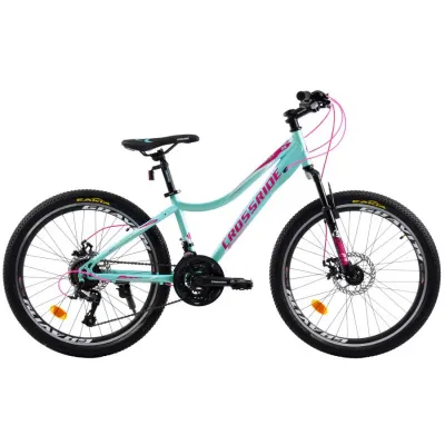 Велосипед підлітковий CROSSRIDE 24 MTB ST "MOLLY LADY" тіфані 0225GREEN Велосипед підлітковий CROSSRIDE 24 MTB ST "MOLLY LADY" тіфані 0225GREEN