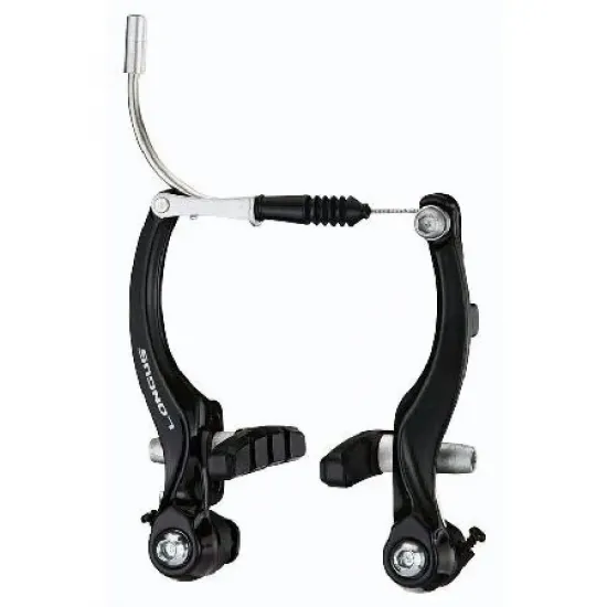 Тормоза Longus V-Brake Al, 108мм, черный + направляющая трубка