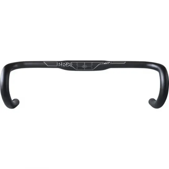 Кермо PRO шосейне ерго LT 40cm/31.8mm, чорне