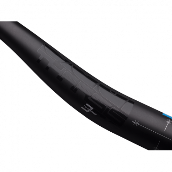 Кермо PRO МТB Tharsis High rise 800/35/9D sweep/30мм підйом, карбон, чорне