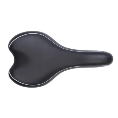 Сідло Green Cycle GSD-279 Moderate Unisex, сталеві рейли, чорне