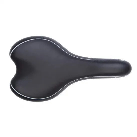 Сідло Green Cycle GSD-279 Moderate Unisex, сталеві рейли, чорне