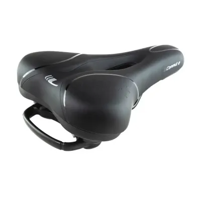 Сідло Longus COMUT-E VXL, чорний, з ручкою, з отвором Сідло Longus COMUT-E VXL, чорний, з ручкою, з отвором