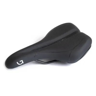 Сідло Green Cycle Active Air 177, сталеві рейли, чорне Сідло Green Cycle Active Air 177, сталеві рейли, чорне