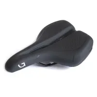 Седло Green Cycle Active Air 199, стальные рельсы, черное Седло Green Cycle Active Air 199, стальные рельсы, черное