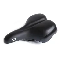 Сиденье Green Cycle Comfort 198, стальные рельсы, черное